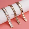 Bands For any brand 6mm 8mm 10mm 12mm 14mm 16 Ladies Stainless Steel band Solid Metal butterfly buckle chain ceramic strap H240330