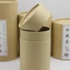 Cadeau cadeau 5pcs kraft boîte de pot de papier boîte d'emballage de thé peut cylindre rond bouteille d'huile paquet tube en carton