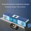 Horloges de table Bluetooth Haut-parleur sans fil TF Home 3D Réveil numérique LED Décoration avec température Radio FM