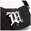 luxury Designer Brand Handbags and Purses 2023 Fi Sheet Metal Decorati Crossbody Bag Women Shoulder Bag Underarm Totes V2rd#
