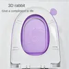 Toilet Seat Covers 2/4/6PCS Waterpoof Cover Washable Bathroom Pad Cushion With Handle Mat Bidet Accessories