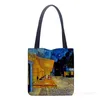 NEU VAN GOGH OIL Painting Tasche Retro Art Fi Reisetasche Frauen tragbare Öko -Shop Hochwertige faltbare Handtasche Damen 04VD#