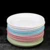 NEW 2024 4Pcs Eco-Friendly Biodegradable Unbreakable Dinner Plates Set Wheat Straw Restaurant Specialty Saucer Plastic for Picnic Dishes