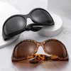 Güneş Gözlüğü Retro UV400 Düzensiz Gözlükler Spor Güneş Gözlüğü Y2K Gölge Ekstra Büyük Güneş Gözlüğü Kadınların ve Erkeklerin Etrafına Sarılmış J240330