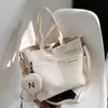 Ensemble de sacs de voyage - Légère grande capacité avec mini sac à main Sac à poignée étanche Femmes Preppy Student Satchels Nyl m13V #