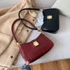 Estilo francês nicho vermelho axilas saco moda simples noiva saco 2023 nova festa de casamento bolsa textura vintage único ombro pacote