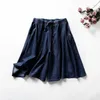 Women's Jeans Women Fashion Casual Denim Wide Leg Culottes 2024 Summer Loose Slim Elastic Waist Shorts School Pants Y2k