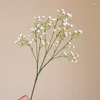 Dekorativa blommor konstgjorda barn andas falska gipsophila växter för bröllop hemfest dekor