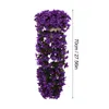 Decorative Flowers Hanging Basket Bunch Violet Flower Garland Wisteria Orchid Wall Artificial Peony