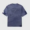 Sommer 2023 Trendmarke Lanvin Langfan Brief gesprenkelte Tinte Punktdruck lose Herren- und Damen-T-Shirt im gleichen Stil