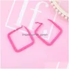 Hoepel Huggie Oorbellen Mode Vrouwen Geometrische Geschenken Eenvoudig Vierkant Rond Vrouwelijke Sieraden Accessoires Groothandel Trendy Oorbel Dhgarden Dhljw