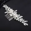 Bohemian Rhineste Women Hair Combs Bridal Hair Accors Wedding Head Jewelry Pearls Head Decorati Fr Hair Prydament L4JQ#