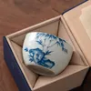 Cups Saucers 200ml Hand-painted Blue And White Ceramic Teacup Large Master Cup Tea Personal Single Set Bowl Gift Box