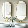 1pc 24x16inch Oval Wall Mounted Mirror, Modern Decor for Bedroom Bathroom Entryway Living Room Gallery Wall, Home Decorations