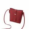 حقيبة جلدية بو للنساء البسيط Mobile Phe Wrist Bag فائدة محمولة متعددة الأدوات لسيدات الكتف الكتف 814Z#