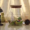 Vase Cork Glass Bottle DIYアートクラフトストレージポット植物スタンドバブルボウル高ホウケイ酸塩