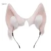 Feestartikelen Nepbont Oren Pluche Hoofdbanden Haarband Dames Man Mooie haaraccessoires Voor Kerstmis Cosplay Kostuum