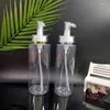 Förvaringsflaskor 150-500 ml tom schampo lotionflaska med pump badrum tvål dispenser plast påfyllningsbar bärbar duschgel behållare