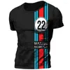 T-shirts pour hommes T-shirts Vintage Mobil Streetwear Martini Sportswear Tshirt pour hommes Tops surdimensionnés Tee-shirt Vêtements Racing Top Drop de Dht7T