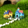 Decorações de jardim micro paisagem villa mini casa bonsai artesanato artesanato em resina em miniatura