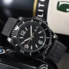 Mens Watch Superocean 디자이너 시계 고품질 고무 스트랩 Montre De Luxe Black Blue Classic Wristwatch 패션 방수 럭셔리 시계 캐주얼 SB080