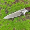 A6709 Hoge kwaliteit Flipper zakmes Damascus stalen blad Palissander handvat Kogellager Outdoor Camping Wandelen Vissen EDC Map Messen