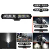 Nieuwe 1/2PCS 6LED Motorfiets Koplamp Spots DRL Flash Extra Hoge Brighess Lamp Elektrische Voertuig Scooters Autocycle lampen