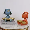 Figurki dekoracyjne urocze posąg psa rzeźba domowy salon dekoracja weranda szafka komputerowy