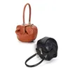 Echtes Leder Frauen Tasche weibliche Nische Design Handtasche Vintage Knödel Geldbörse Echtleder Umhängetasche 01-GN-fghdjz z9ip #