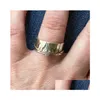 Band Rings Vintage Fashion Personalized Inspiration Mountain Lover Heart Rotatable Decompression Ring For Women Men Finger Jewelry Dr Dhair