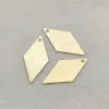 Gioielli nuovo arrivo 27x14mm 100pcs pendenti in ottone Rhombo Charm per orecchini fatti a mano Parti fai -da -te, componenti di reperti di gioielli