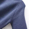 4xl Plus Size Sweater Women Clothing Winter Loose Fit High Strecth Jumper Fi Cuff Labeling Solid Mock Neck Knitted Pullover k9ph#