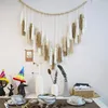 Tapisseries Boho gland guirlande décor avec perles de bois tapisserie macramé mur réglable pour salon filles dortoir décoration