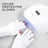 Nail Art Kits Praktische UV-Handschuhe Universal Soft Minimieren Sie das Risiko Maniküre-Lampen-Trockner-Schutzhandschuhe Leicht zu reinigen