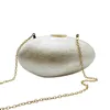 brand Wallet Stylish Women Pearl Acrylic Evening Bag Designer Solid Shell Wedding Party Clutch Purse Dr Banquet Chain Handbag i0m0#