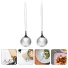 Cucchiai 6 pezzi Cucchiaio da zuppa da cucina Argenteria Set portatile Forniture