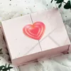 Envoltório de presente 500pcs / rolo coração dia dos namorados adesivos selo vermelho brilhante glitter etiquetas decorativas