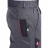 Service Heren Maxi Broek Voedsel Slijtage Keuken Bodems Voor Werk Kok Losse Streep Man Restaurant Chef Broek Uniform L9qw #