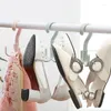 Hooks 360 Degrees Rotated 4 Plastic Handbag Clothes Ties Bag Holder Shelf Hanger Hanging Rack Storage Organizer