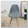 Housses de chaise à dossier court, élastique, couleur unie, protection pour chaises, cuisine équipée, salon, décoration de la maison