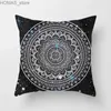 Yastık 45x45cm Bohemian Mandala Serisi Baskılı Dekorasyon Tutma Kanepe Ofis Ofis Araba Koltuğu Yastık Kapağı Ev Dekoru Y240401