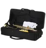 Ny nybörjare Paint Gold Drop B Justerbar BB Trumpet med munstycket Case Kit för Student School Band Golden2649487