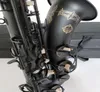 Qualidade saxofone tenor japão suzuki preto fosco instrumento musical profissional tocando tenor sax 2309345