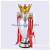 Decoratieve objecten beeldjes 1532 cm Voetbaltrofee Voetbalkampioen Souvenir Europa Award League Drop Levering Huis Tuin Decor Acc Dhrya