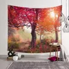 Tapisserier Big Tapestry Vacker Natural Forest Stor vägg hängande hippie Bohemian Mandala Art Decor