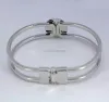 Bracelets Paramètres de base de bracelet en bracelet à la boucle plate avec pavé de colle de colle sur le bracelet ouvert bracelet Bracelet Sier plaqué 15 mm 18 mm