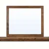 1 st rustik träramrektangel dekorativ sminkspegel, sovrum vardagsrum badrum lantbruk spegel