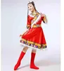 3PCSセット女性アジアのナチアル博士MgoliaフォークダンシングDrマイノリティMgolian Cosplay Dancing Dres Stage Outfits R95n＃