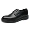 Sapatos casuais tendência homens oxford confortável tênis de couro rendas até estilo vestido clássico calçado de negócios formal