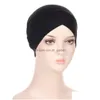 Beanie/Skull Caps New Women Muslim Hijab Inner Cap Underscarf Solid Color Head Scarf Cross Headband Headwrap Turban Drop Del Dhjfk